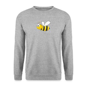 93 bie - Sweat-shirt Unisexe - gris chiné - Devant - Alina (178cm) & Michal (187cm)