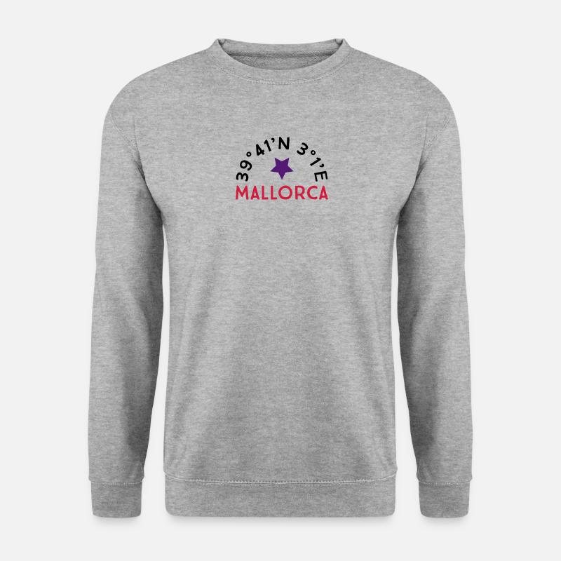 Mallorca - Unisex Pullover - Weißgrau meliert