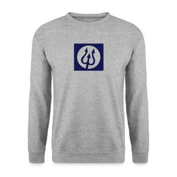 Inferno 29 - Unisex Pullover - Weißgrau meliert - Vorne - Alina (178cm) & Michal (187cm)