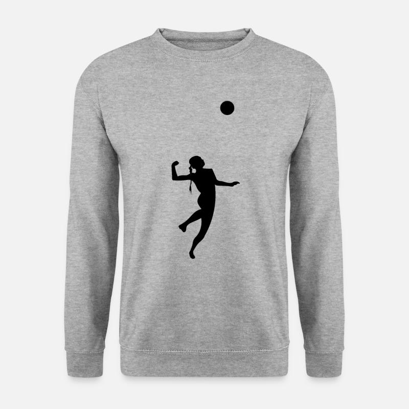 Faustball Faustballer Faustballspieler - Unisex Pullover - Weißgrau meliert