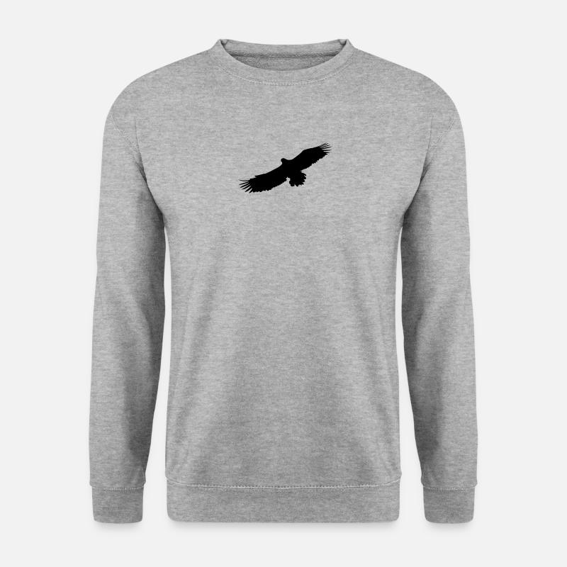 Adler - Unisex Pullover - Weißgrau meliert