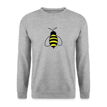 bie 161 - Sweat-shirt Unisexe - gris chiné - Devant - Alina (178cm) & Michal (187cm)