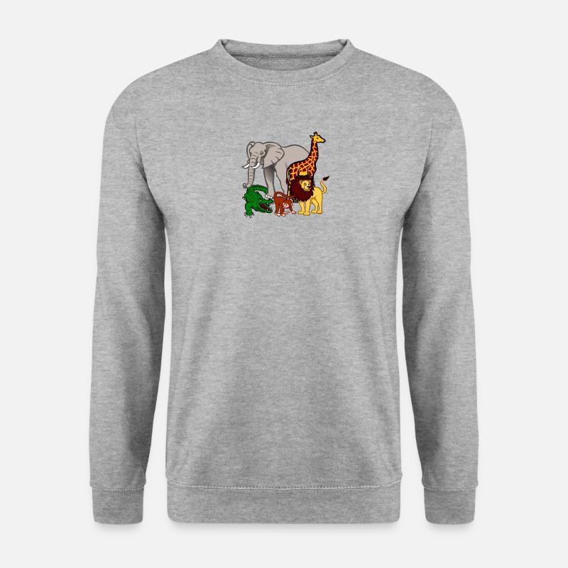kroko 85 - Unisex Pullover - Weißgrau meliert
