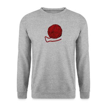 laine - Sweat-shirt Unisexe - gris chiné - Devant - Alina (178cm) & Michal (187cm)