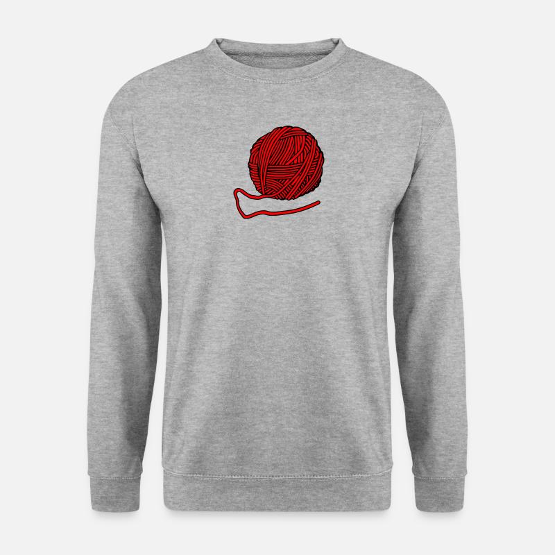 Wolle - Unisex Pullover - Weißgrau meliert