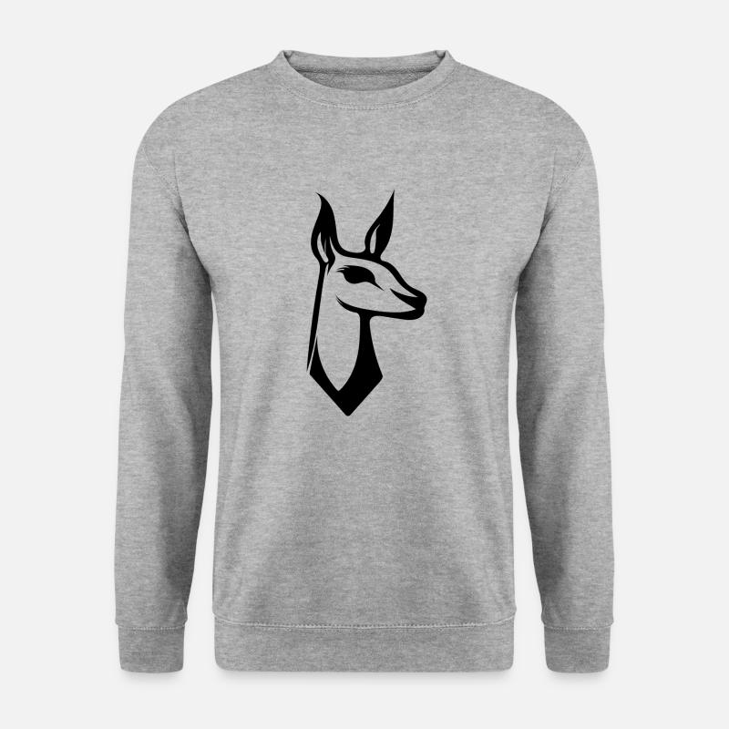 Cute llama logo style - Unisex Sweatshirt - salt & pepper