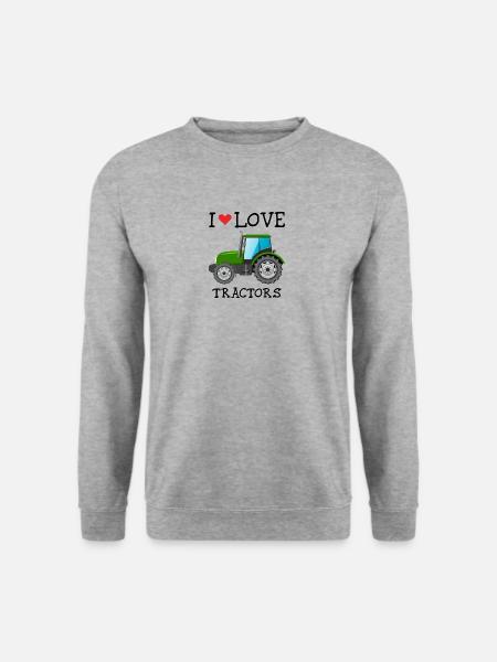 J'AIME TRACTEURS - Sweat-shirt Unisexe - gris chiné