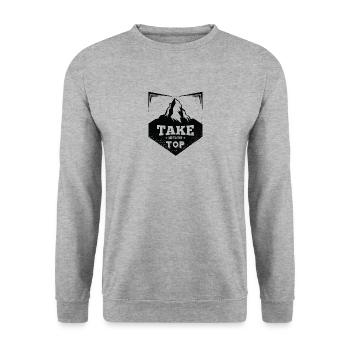 Montagne - Sweat-shirt Unisexe - gris chiné - Devant - Alina (178cm) & Michal (187cm)
