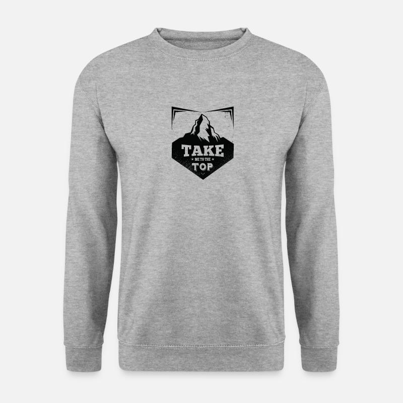 Mountain - Unisex Pullover - Weißgrau meliert