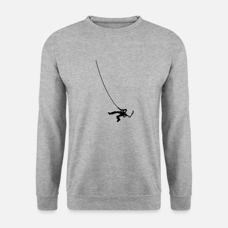 Big wall climbing - Unisex Sweatshirt - salt & pepper