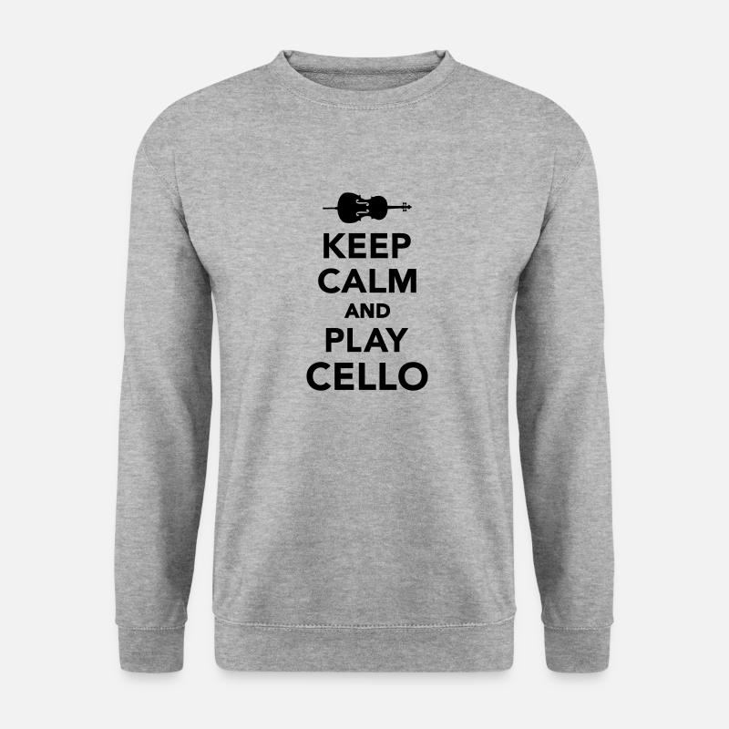 Keep calm and Play Cello - Unisex Sweatshirt - salt & pepper