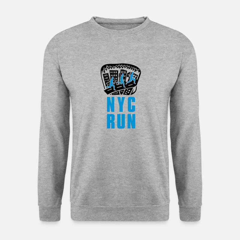 NYC Run - Unisex Pullover - Weißgrau meliert