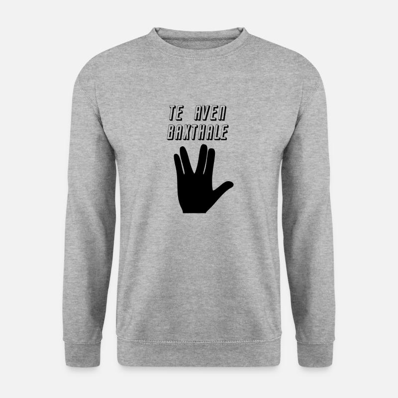 Te aven Baxthale - Unisex Pullover - Weißgrau meliert