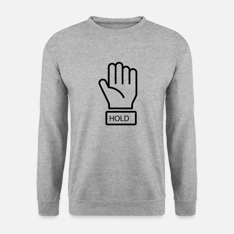 Bitcoin Trading Crypto Aktien - Unisex Pullover - Weißgrau meliert