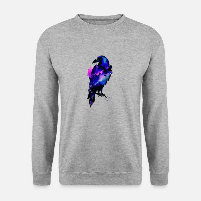Rabe - Unisex Pullover - Weißgrau meliert