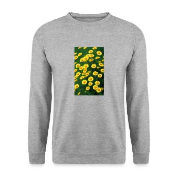 Flower meadow - Unisex Sweatshirt - salt & pepper - Front - Alina (178cm) & Michal (187cm)