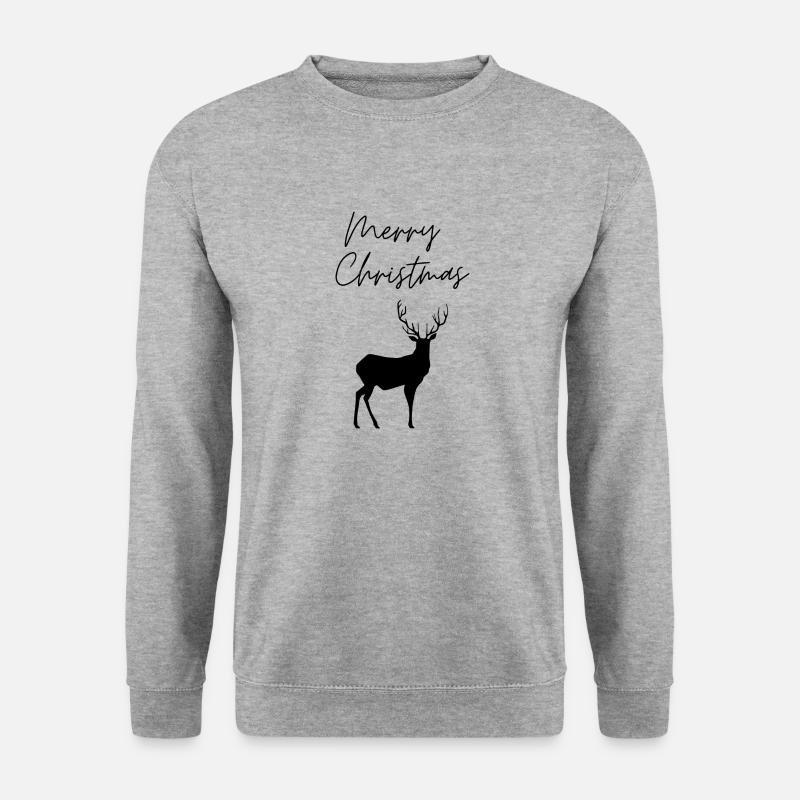 Merry Christmas - Unisex Pullover - Weißgrau meliert
