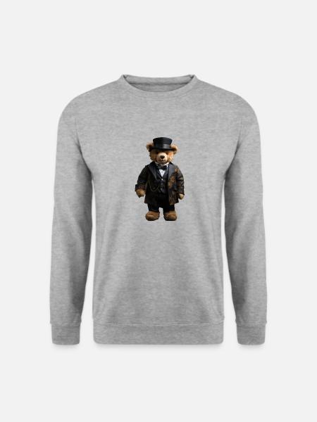Clothes make the man, even with bears - Unisex Sweatshirt - salt & pepper