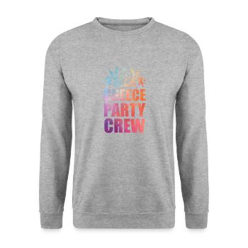 L’équipe du parti grec dit - Sweat-shirt Unisexe - gris chiné - Devant - Alina (178cm) & Michal (187cm)