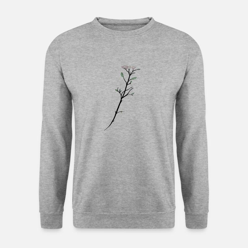 Zweig - Unisex Pullover - Weißgrau meliert