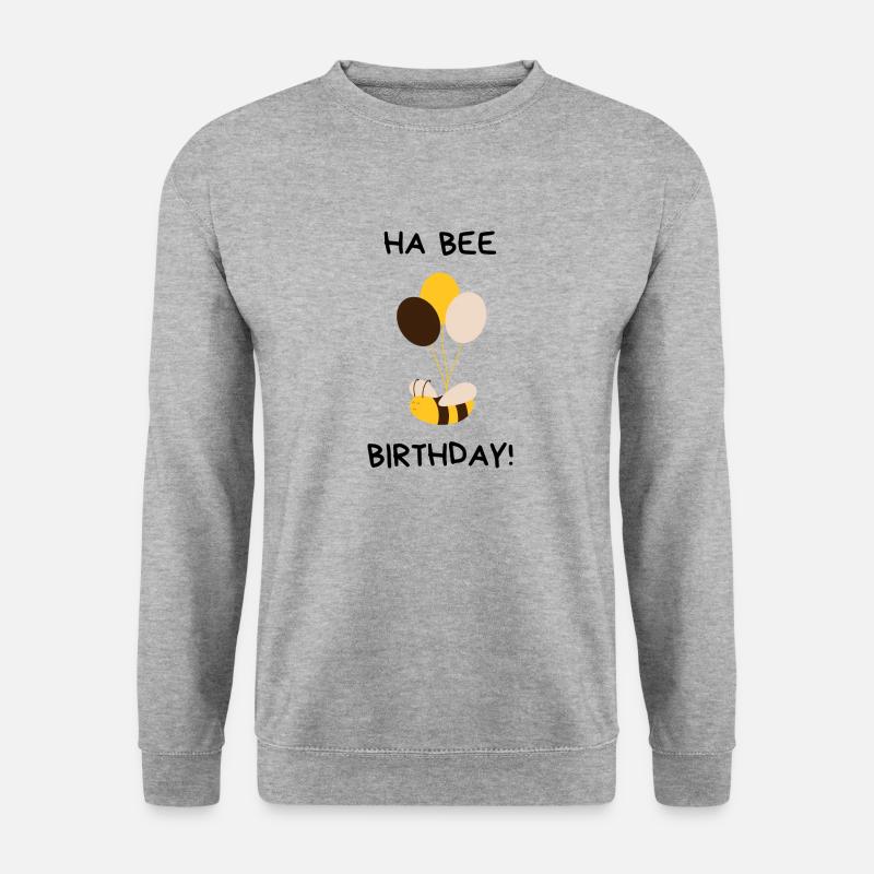 D - Unisex Pullover - Weißgrau meliert