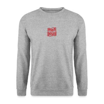 DOGS | DOGS BEFORE DUDES - Unisex Sweatshirt - salt & pepper - Front - Alina (178cm) & Michal (187cm)