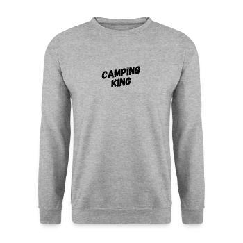 Camping roi - Sweat-shirt Unisexe - gris chiné - Devant - Alina (178cm) & Michal (187cm)
