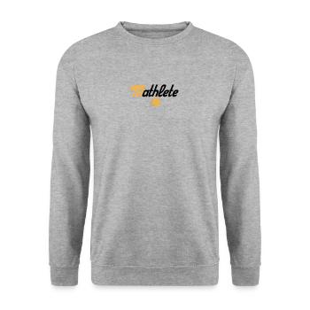 mathlete - Sweat-shirt Unisexe - gris chiné - Devant - Alina (178cm) & Michal (187cm)
