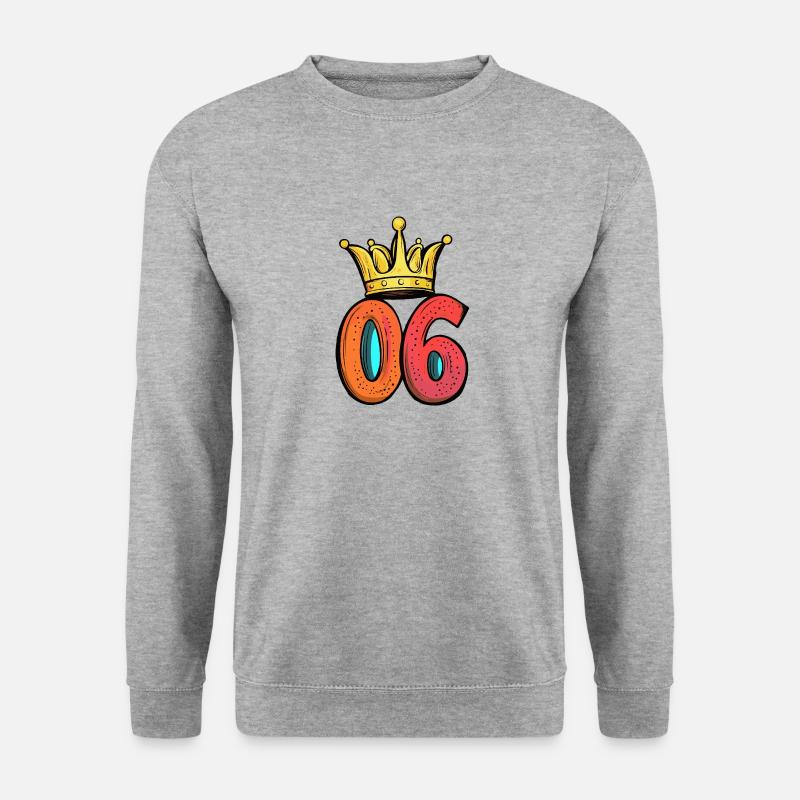 Couronne à 6 chiffres - Sweat-shirt Unisexe - gris chiné