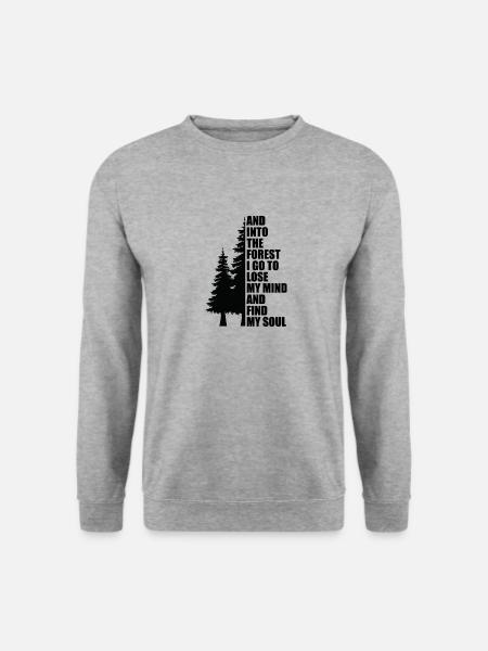 Mountain Adventure Gift Saying Mountaineering Hiking - Unisex Sweatshirt - salt & pepper