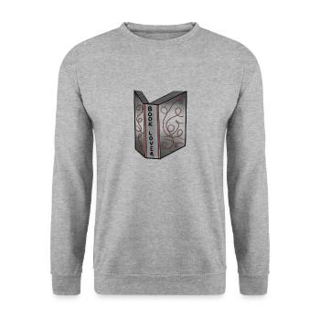 Book Lover - Unisex Sweatshirt - salt & pepper - Front - Alina (178cm) & Michal (187cm)
