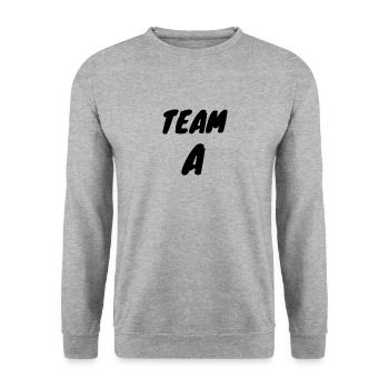 Team Team Team Sport Groupe Club - Sweat-shirt Unisexe - gris chiné - Devant - Alina (178cm) & Michal (187cm)