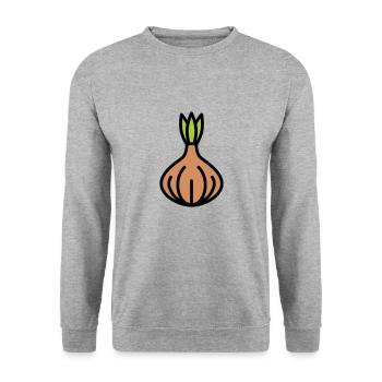 Oignon - Sweat-shirt Unisexe - gris chiné - Devant - Alina (178cm) & Michal (187cm)
