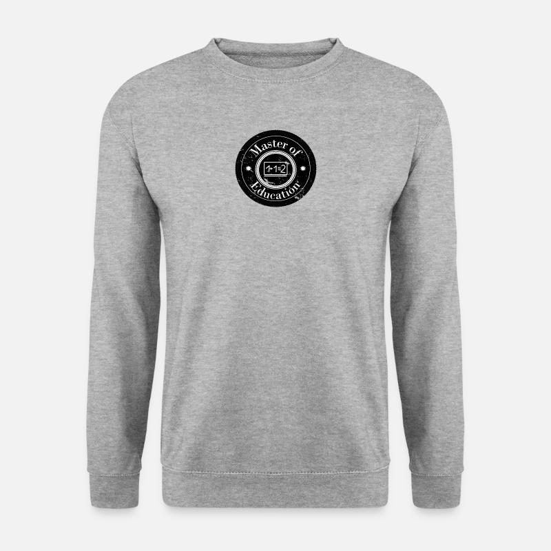 Master of Education Patch - Unisex Pullover - Weißgrau meliert