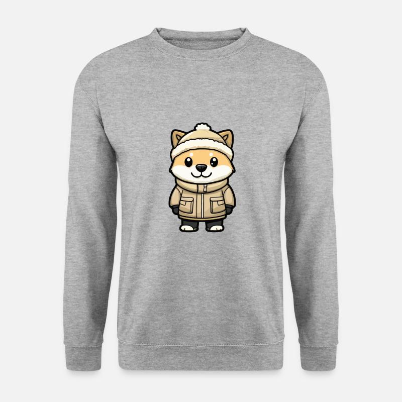 Kangal Hund Winter - Unisex Pullover - Weißgrau meliert