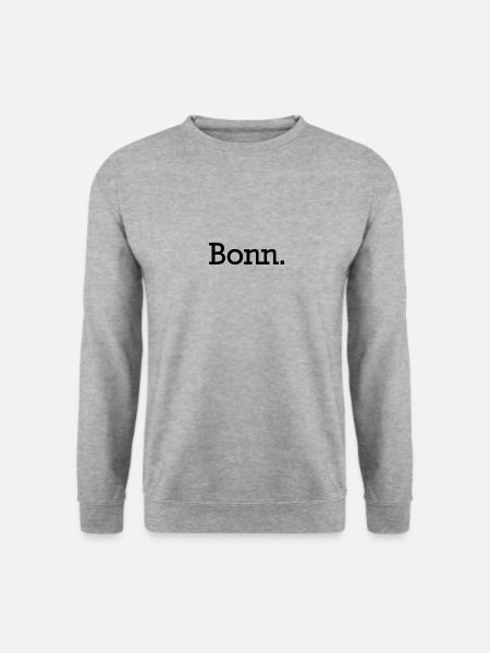 Bonn. - Unisex Pullover - Weißgrau meliert
