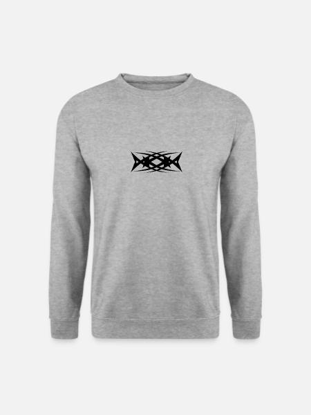 A3 - Unisex Pullover - Weißgrau meliert