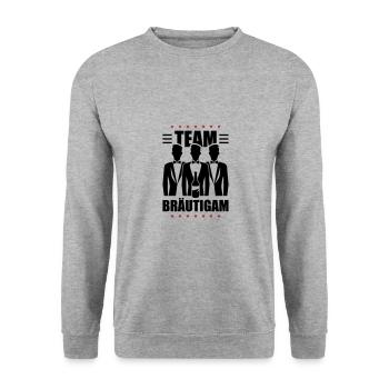 Enterrement de vie de jeune fille de marié - Sweat-shirt Unisexe - gris chiné - Devant - Alina (178cm) & Michal (187cm)