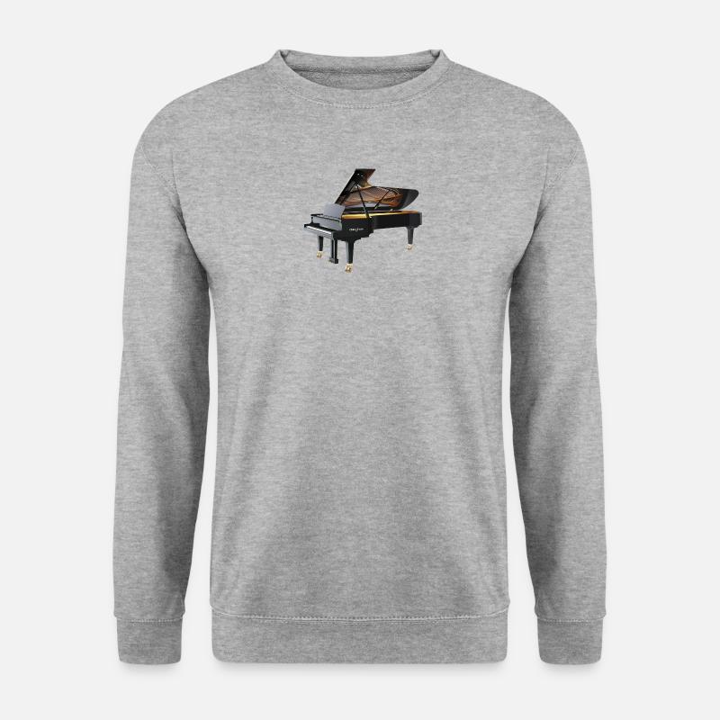 Piano - Unisex Pullover - Weißgrau meliert