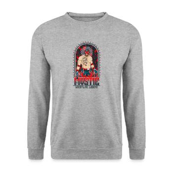 Wrestlers - Unisex Sweatshirt - salt & pepper - Front - Alina (178cm) & Michal (187cm)