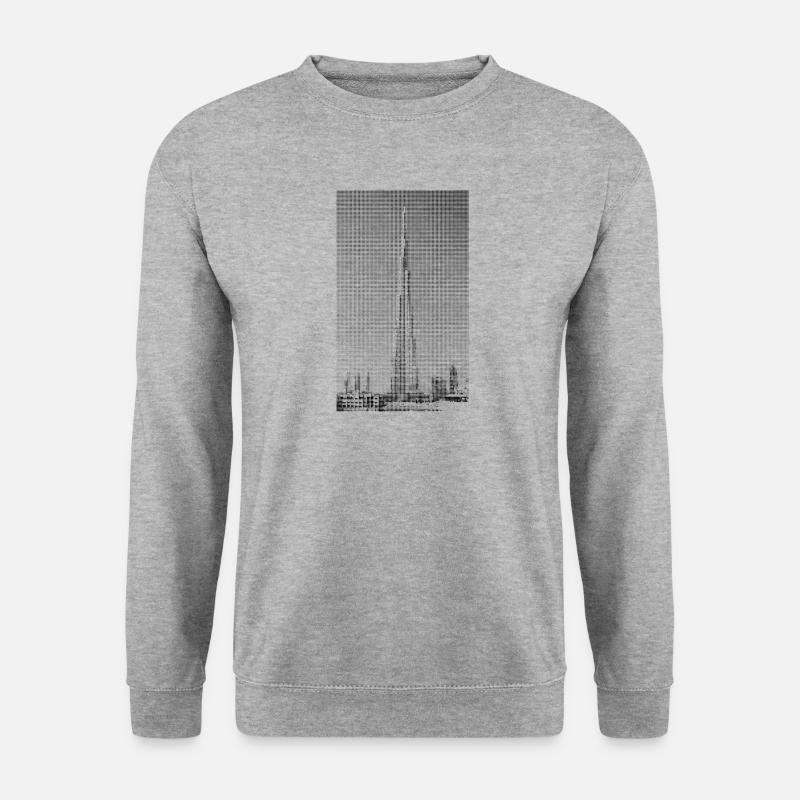 Dubai - Unisex Pullover - Weißgrau meliert