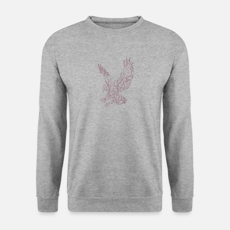 Eagle circuit - Unisex Sweatshirt - salt & pepper