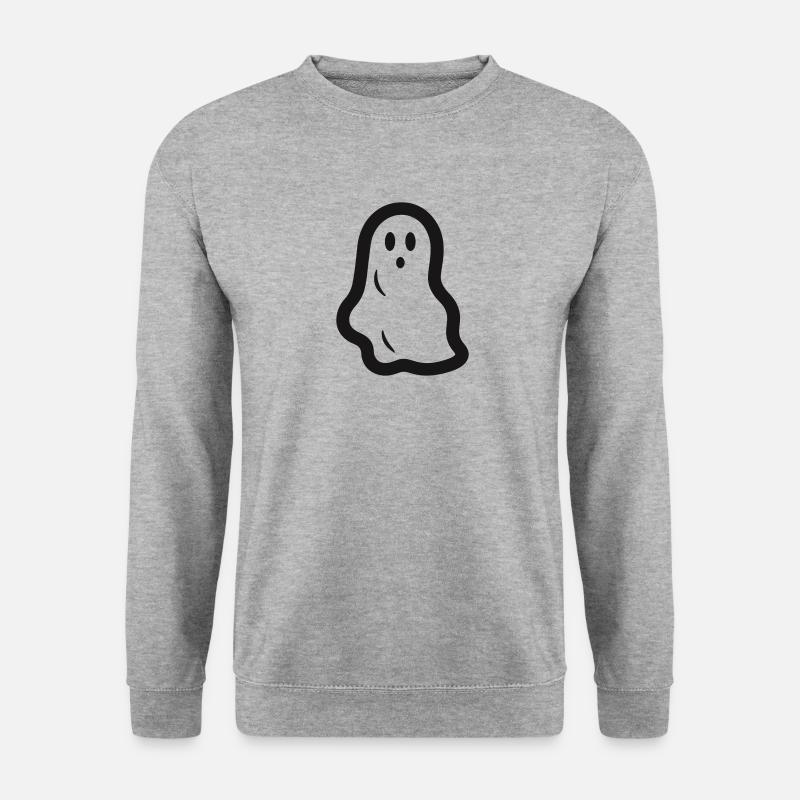 Geist - Unisex Pullover - Weißgrau meliert