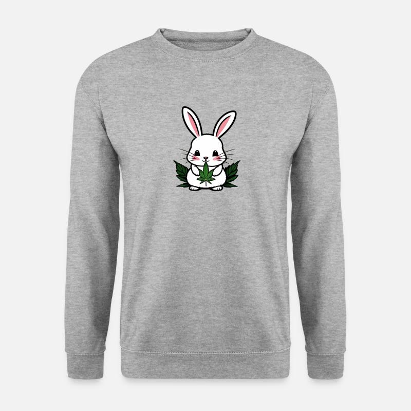 Cannabis Rabbit - Unisex Sweatshirt - salt & pepper