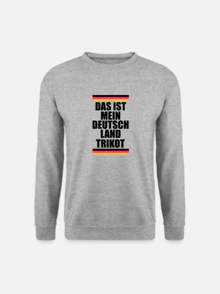 To moja koszulka w Niemczech, w Niemczech - Bluza unisex - biało-szary melanż