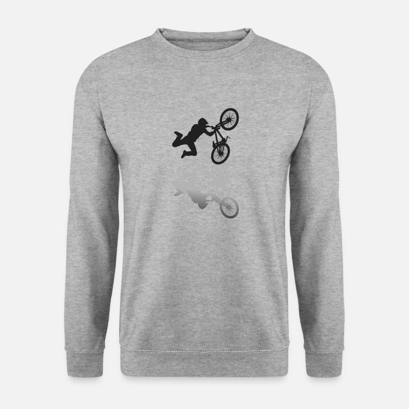 BMX - Unisex Pullover - Weißgrau meliert