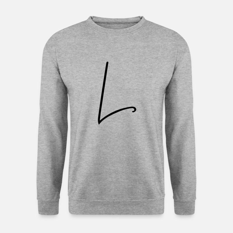 Das L - Unisex Pullover - Weißgrau meliert