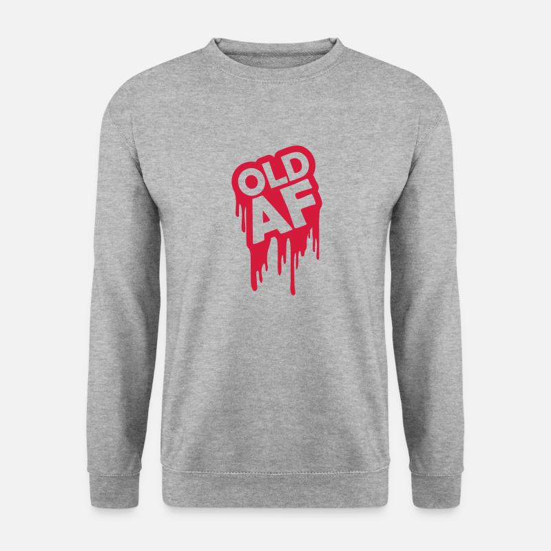 old AF Text Logo - Unisex Sweatshirt - salt & pepper