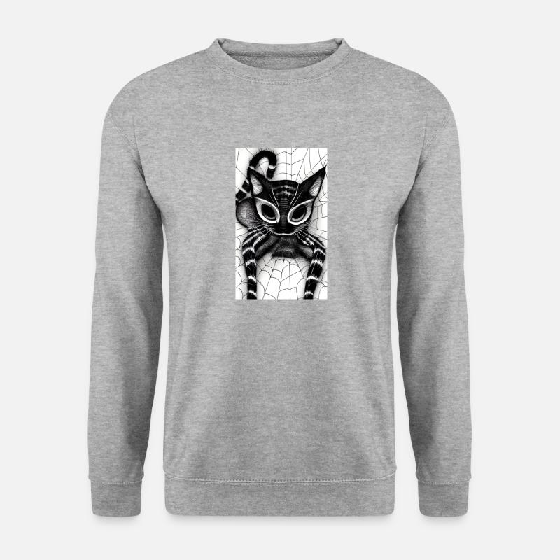 Spider Cat - Unisex Sweatshirt - salt & pepper