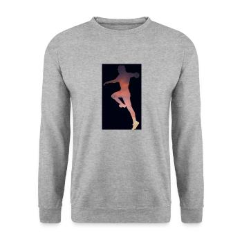 Chute de handball - Sweat-shirt Unisexe - gris chiné - Devant - Alina (178cm) & Michal (187cm)